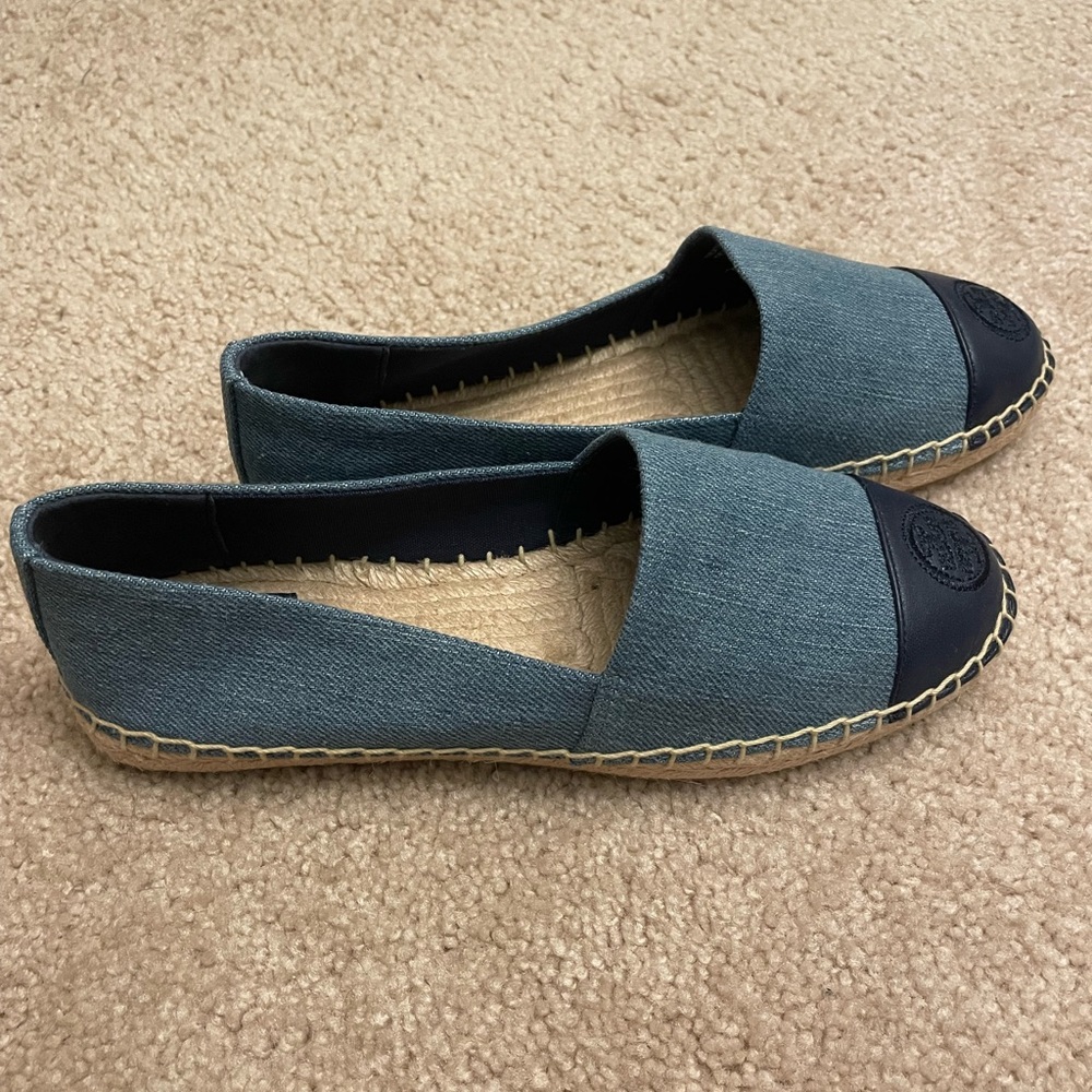 NWT - Tory Burch Two Tone Color Block Espadrilles